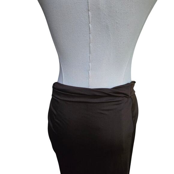 NEW Commense Womens Brown Twist Waist Maxi Skirt M Cover-Up Boho Chic Romantic - Picture 4 of 11